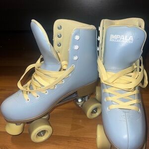 Impala Light Blue Roller Skates with Cream Laces